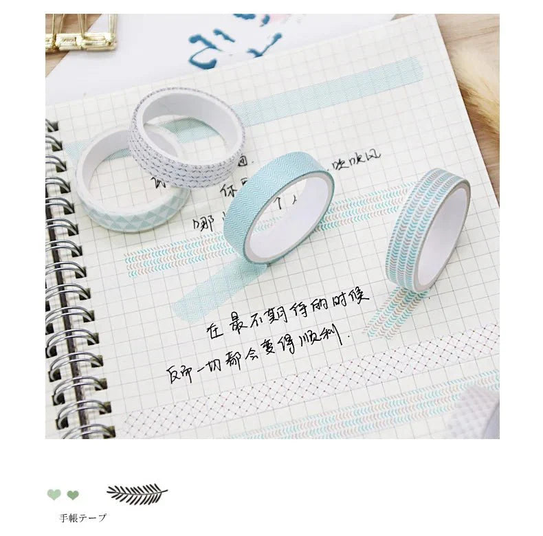 Kawaii Washi Tape Set - 5 Rolls