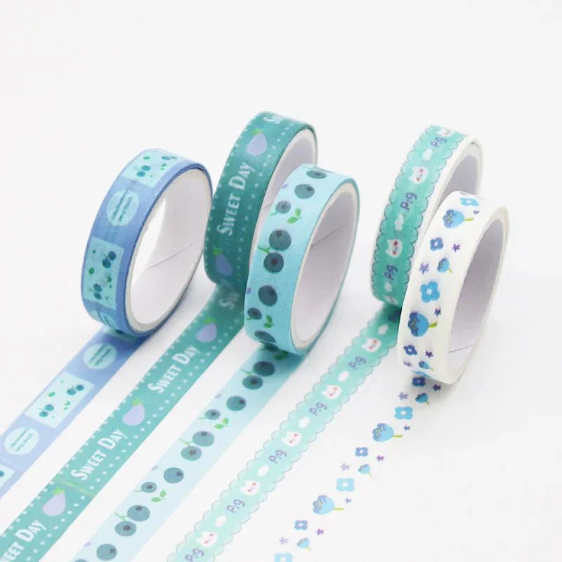 Kawaii Washi Tape Set - 5 Rolls