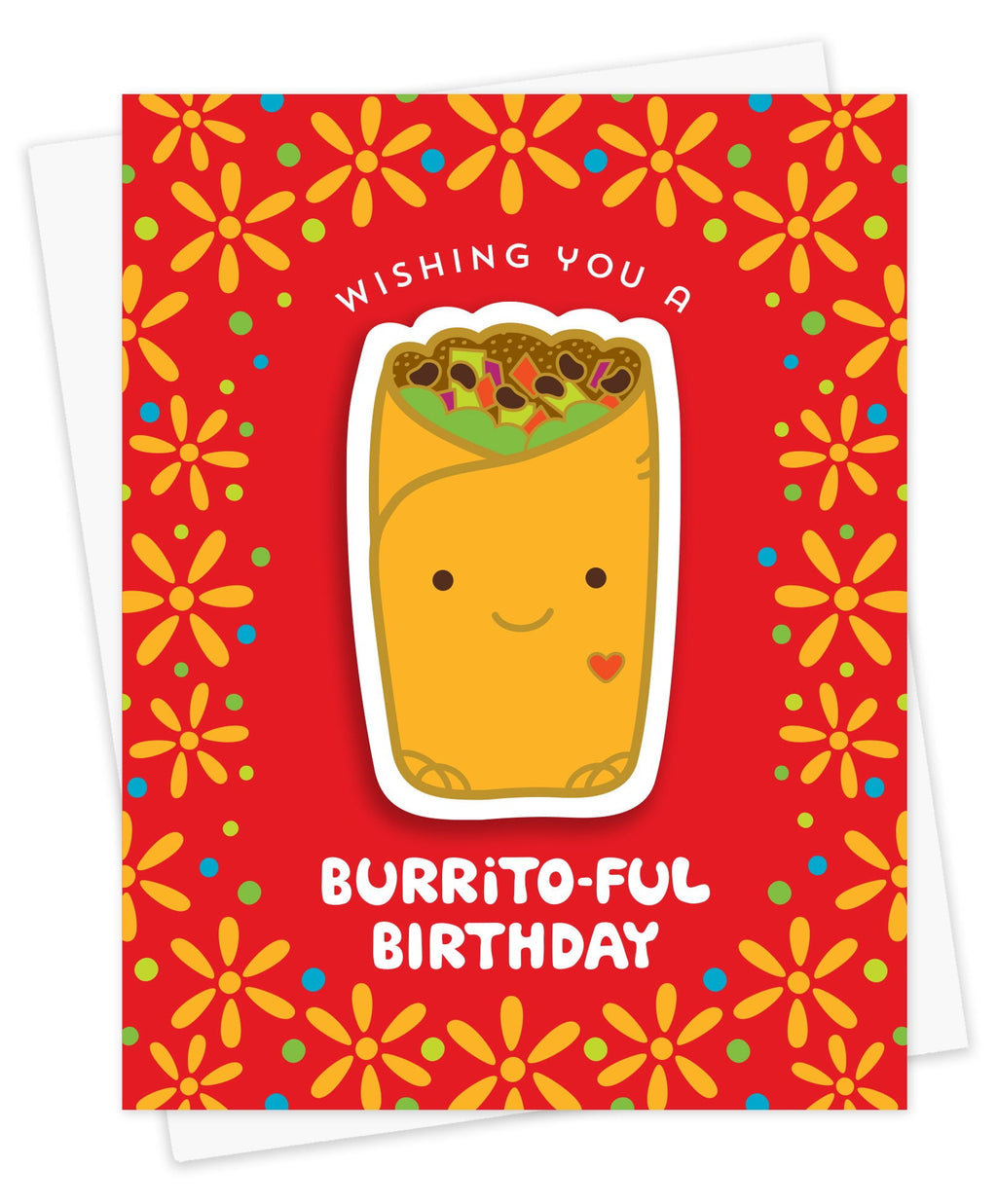 Burrito-ful Birthday Sticker Birthday Card