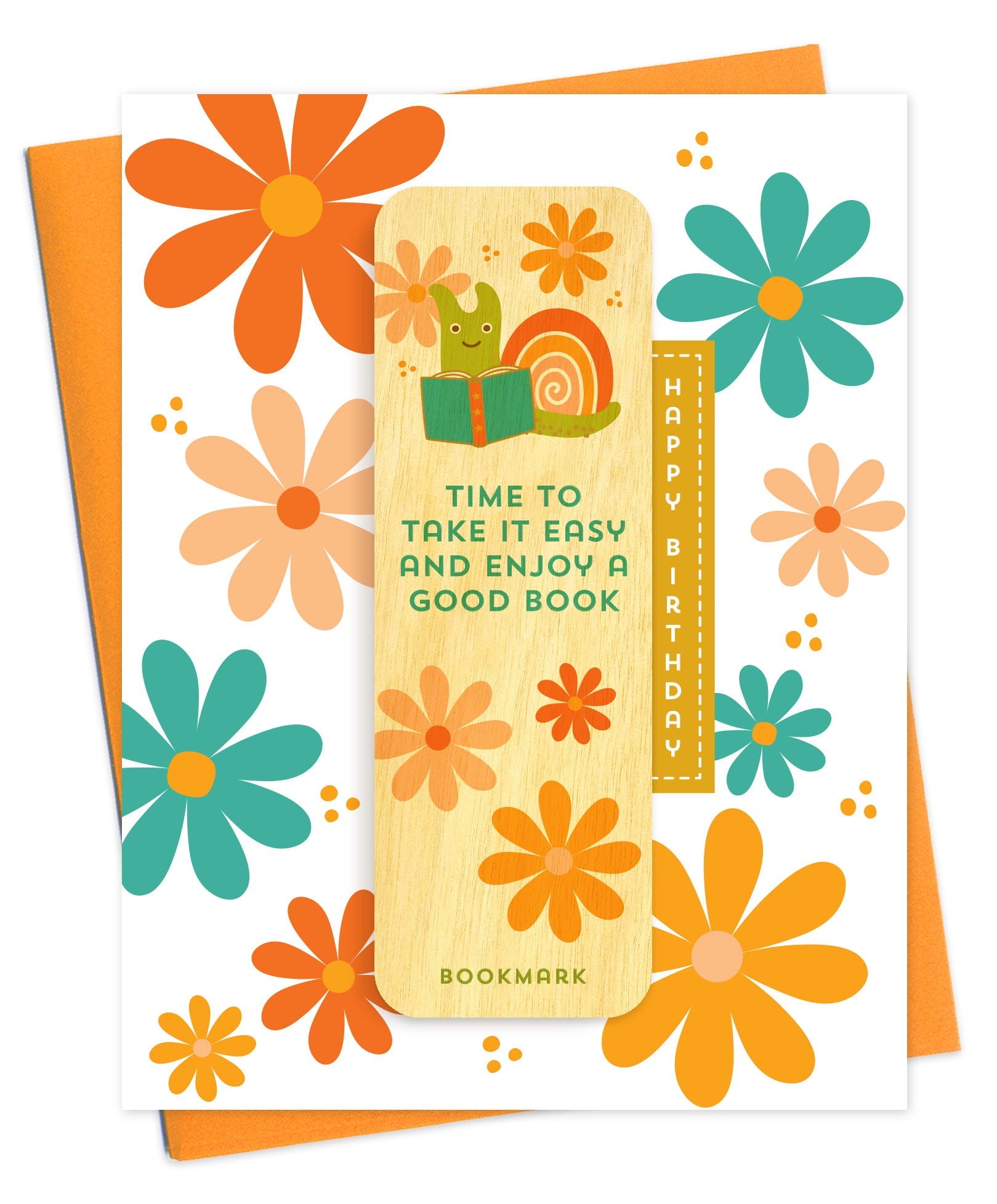 Easy Birthday Snail Bookmark Birthday Card