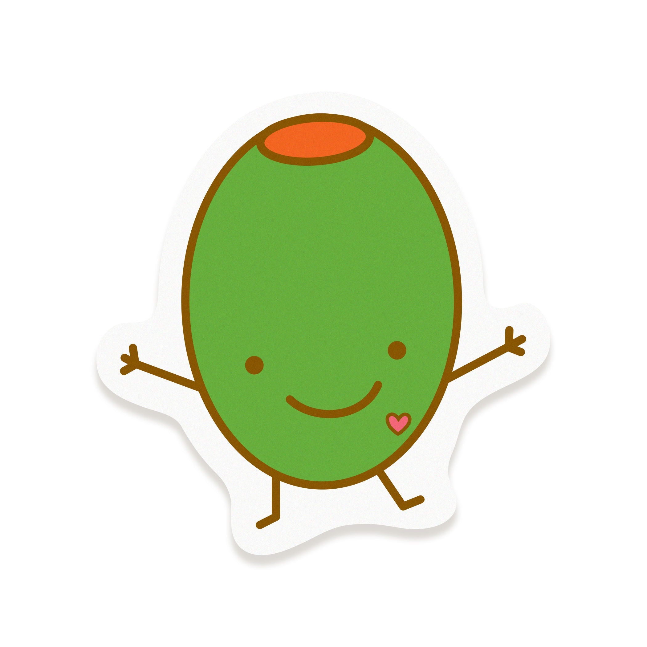 Olive Vinyl Sticker