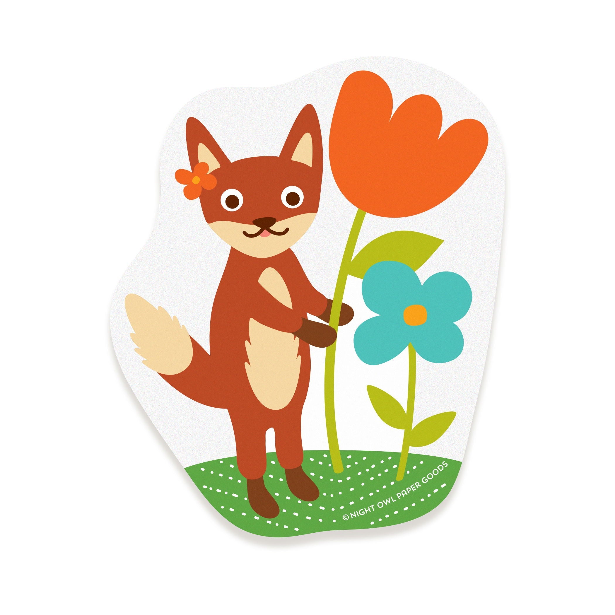 Fox Vinyl Sticker