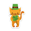 Clover Cat Vinyl Sticker