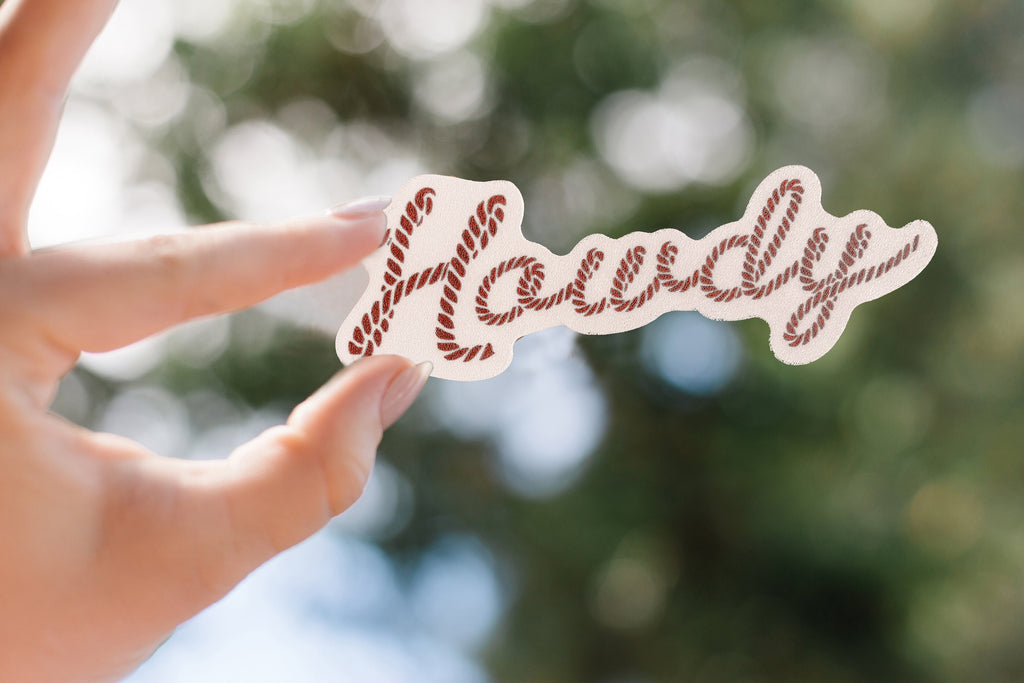 Howdy Vinyl Sticker