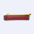 Slim Leather Pencil Case & Book Holder Pouch with Elastic Band